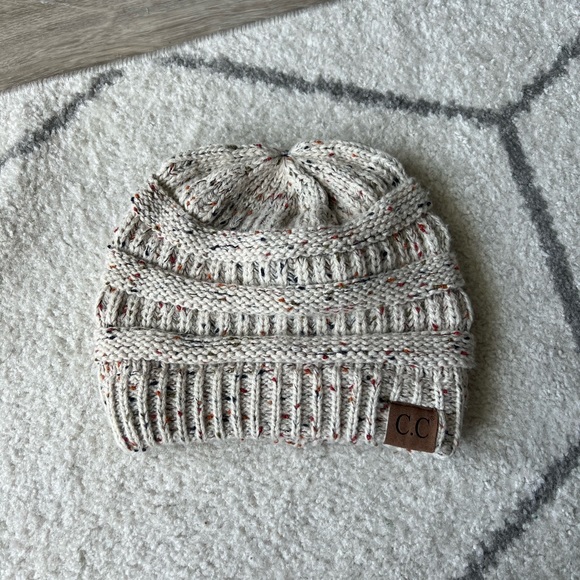 C.C. Beanie Accessories - CC Beanie hat - specked knit winter hat